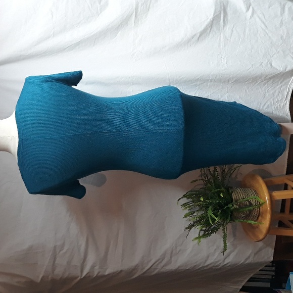 T Shirt short sleeve Dress Teal - Picture 3 of 10